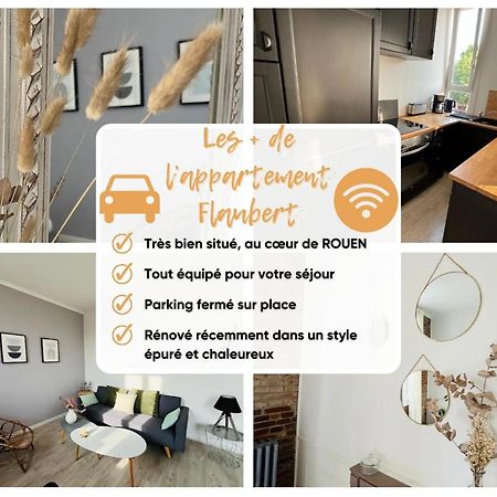 Le Flaubert, Appartement Et Parking En Centre Ville Rouen Exteriér fotografie